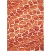 image:imageNourison Home Coastal Abstract Orange 53 x 75 Area Rug Easy Clean Non Shedding Bed Room Living Room Dining Room Kitchen 5x7Orange