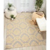 image:imageNourison Home Grafix Grey 53 x 73 Area Rug  Easy Clean Non Shedding Bed Room Living Room Dining Room Kitchen 5 x 753 x 73 Rectangular