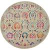 image:imageNourison Home Vintage Kashan Vintage IvoryMulticolor 6 x Round Area Rug Easy Clean Non Shedding Bed Room Living Room Dining Room Kitchen 6 Round
