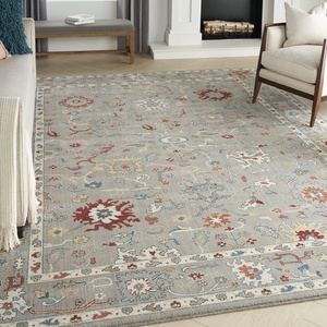 image:imageNourison Home Parisa French Country Grey 86 x 116 Area Rug Easy Clean Non Shedding Bed Room Living Room Dining Room Kitchen 9x12