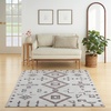 image:imageNicole Curtis Machine Washable Series 1 Diamond IvoryMulti 53 x 73 Area Rug Easy Cleaning Non Shedding Bed Room Living Room Dining Room Kitchen 5x7