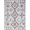 image:imageNicole Curtis Machine Washable Series 1 Diamond IvoryMulti 53 x 73 Area Rug Easy Cleaning Non Shedding Bed Room Living Room Dining Room Kitchen 5x7