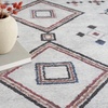 image:imageNicole Curtis Machine Washable Series 1 Diamond IvoryMulti 53 x 73 Area Rug Easy Cleaning Non Shedding Bed Room Living Room Dining Room Kitchen 5x7