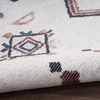 image:imageNicole Curtis Machine Washable Series 1 Diamond IvoryMulti 53 x 73 Area Rug Easy Cleaning Non Shedding Bed Room Living Room Dining Room Kitchen 5x7