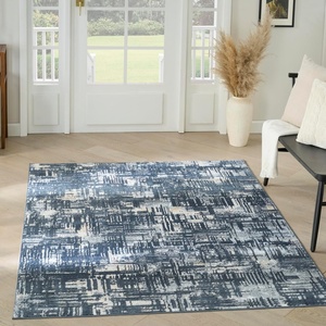 image:imageNourison Home Dekor Ivory Taupe 4 x 6 Area Rug  Easy Clean Non Shedding Bed Room Living Room Dining Room Kitchen 4 x 6Slate