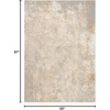 image:imageNourison Home Ambiance Ivory Silver 53 x 73 Area Rug  Easy Clean Non Shedding Bed Room Living Room Dining Room Kitchen 5 x 7Ivory Silver