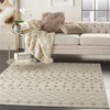 image:imageNourison Home Grafix Ivory Grey 53 x 73 Area Rug  Easy Clean Non Shedding Bed Room Living Room Dining Room Kitchen 5 x 7IvoryGrey