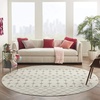 image:imageNourison Home Grafix Ivory Grey 53 x 73 Area Rug  Easy Clean Non Shedding Bed Room Living Room Dining Room Kitchen 5 x 7IvoryGrey