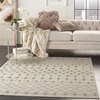 image:imageNourison Home Grafix Ivory Grey 53 x 73 Area Rug  Easy Clean Non Shedding Bed Room Living Room Dining Room Kitchen 5 x 7IvoryGrey
