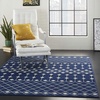 image:imageNourison Home Grafix Ivory Grey 53 x 73 Area Rug  Easy Clean Non Shedding Bed Room Living Room Dining Room Kitchen 5 x 7Navy