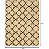 image:imageNourison Home Grafix Red 53 x 73 Area Rug  Easy Clean Non Shedding Bed Room Living Room Dining Room Kitchen 5 x 7Cream Black