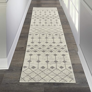 image:imageNourison Home Grafix Ivory Grey 53 x 73 Area Rug  Easy Clean Non Shedding Bed Room Living Room Dining Room Kitchen 5 x 7IvoryGrey